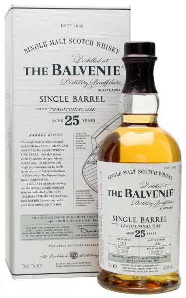 The Balvenie - 25 Year Single Barrel Single Malt Scotch Whisky